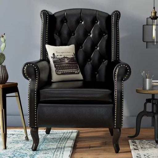 Anken Wide Tufted Wingback Chair