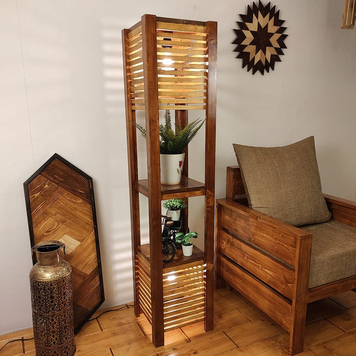 Antilia Wooden Floor Lamp