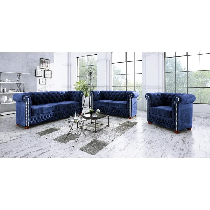 Anzla Chesterfield Sofa Set