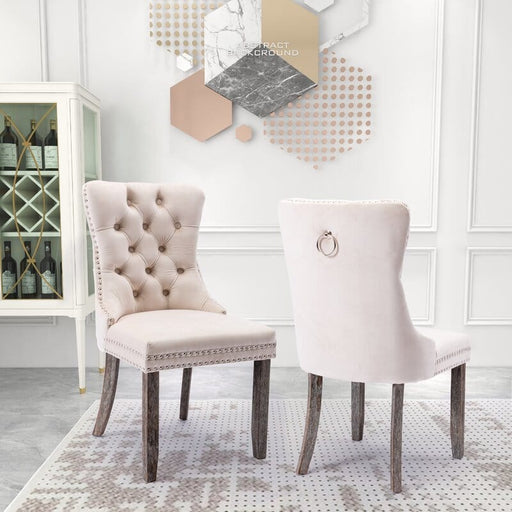 Rosdorf Park Aymie Tufted Upholstered Chair  (  SET OF 2  )