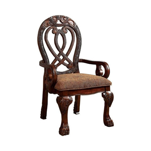 Wyndmere Traditional Arm Chair, Cherry Finish,