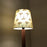 Focal Wooden Floor Lamp with Brown Base and Beige Wooden Lampshade