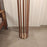 Accent Wooden Floor Lamp with Brown Base and Beige Fabric Lampshade