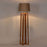 Blender Wooden Floor Lamp with Premium Beige Fabric Lampshade