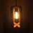 Blender Brown Wooden Single Hanging Lamp