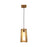 Blender Brown Wooden Single Hanging Lamp