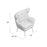 Wide Tufted Velvet Wingback Chair