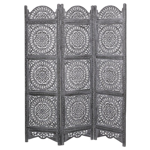 3 Panel Antique Look Woods Handcrafted Wooden Partition