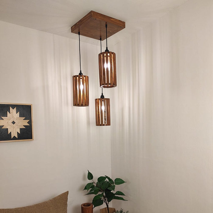 Casa Brown Cluster Hanging Lamp