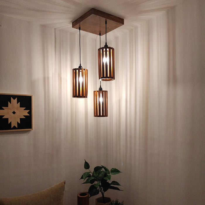 Casa Brown Cluster Hanging Lamp