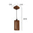 Casa Brown Wooden Single Hanging Lamp