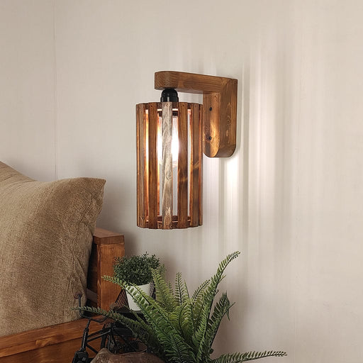 Casa Brown Wooden Wall Light