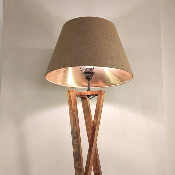 Arc LED Wooden Floor Lamp