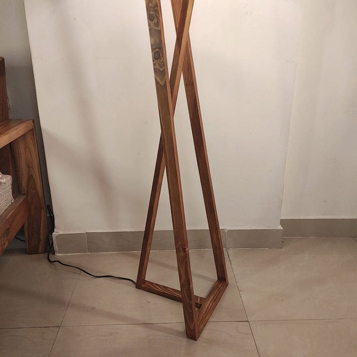 Arc LED Wooden Floor Lamp