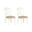 Wooden Cato Cross Back Side Dinning Chair  (Set of 2)