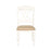 Wooden Cato Cross Back Side Dinning Chair  (Set of 2)