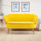 Velvet Flared Arm Loveseat