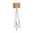 Claire Metal Floor Lamp with Beige Fabric Lampshade