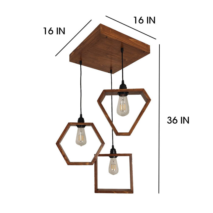 Clark Brown Cluster Hanging Lamp