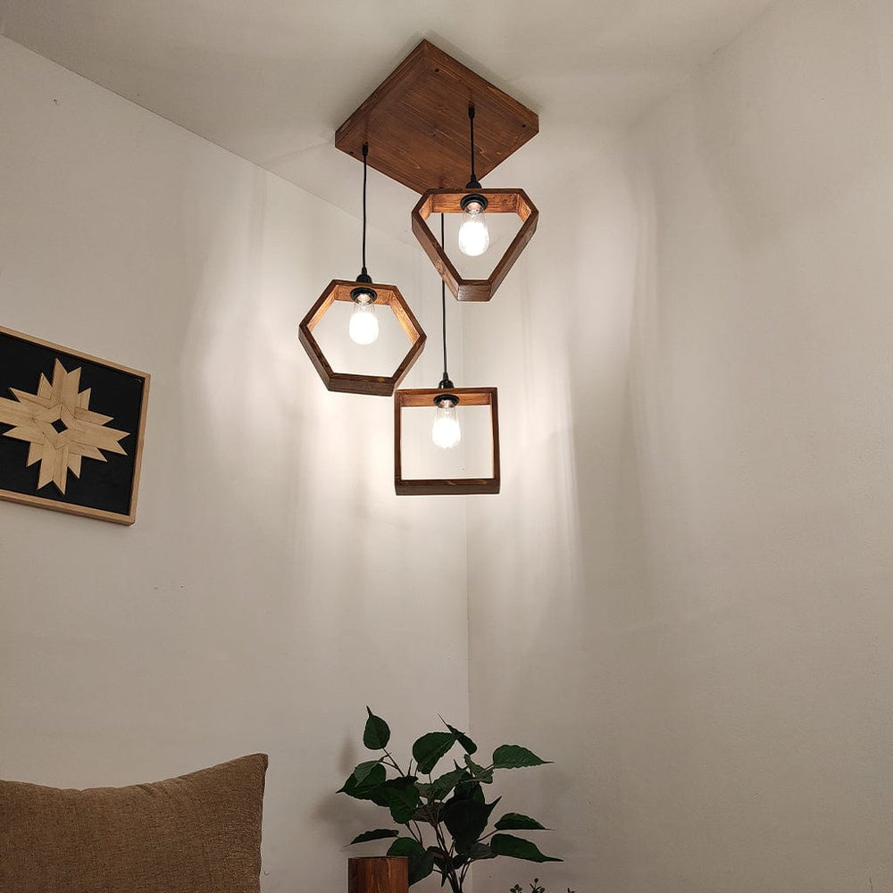 Clark Brown Cluster Hanging Lamp