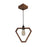 Clark Brown Wooden Single Hanging Lamp