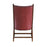 Wide Unique Back Design Armchair With Ottoman