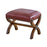 Wide Unique Back Design Armchair With Ottoman