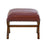 Wide Unique Back Design Armchair With Ottoman