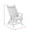 Wide Unique Back Design Armchair With Ottoman