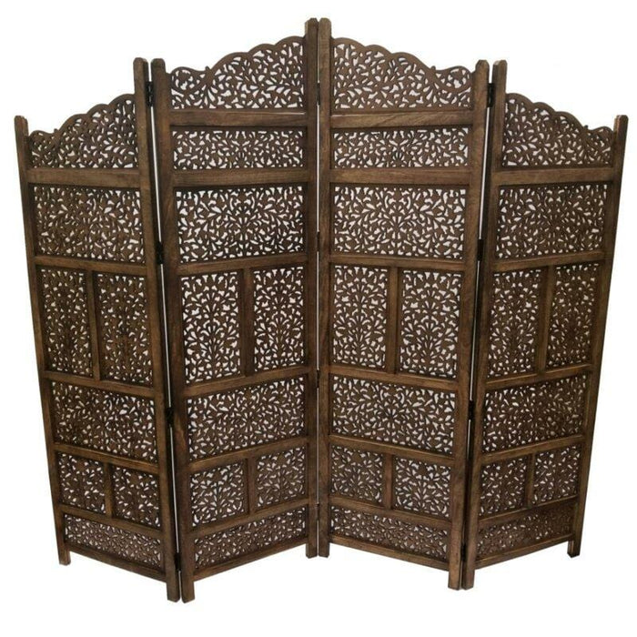 4 - Panel Solid Wood Folding Room Divider