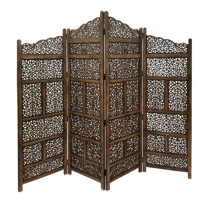 4 - Panel Solid Wood Folding Room Divider