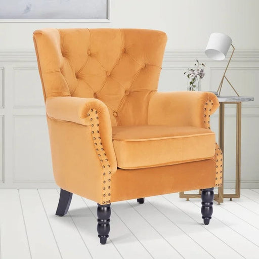 Devlin Wide Tufted Wingback Chair