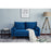 Velvet Square Arm Loveseat with Reversible Cushions