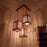 Elegant Beige Wooden Cluster Hanging Lamp