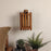 Elegant Brown Wooden Wall Light