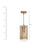 Elegant Beige Wooden Single Hanging Lamp