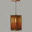 Elegant Brown Wooden Single Hanging Lamp