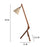 Prominence Wooden Floor Lamp with Beige Fabric Lampshade