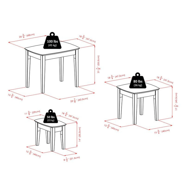 Espinosa Tall Nesting Tables