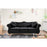Evianna Velvet Rolled Arm Sofa
