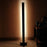 Excalibur LED Wooden Floor Lamp With Brown Base