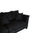 MANHATTAN 3 SEATER FABRIC SOFA BLACK COLOUR