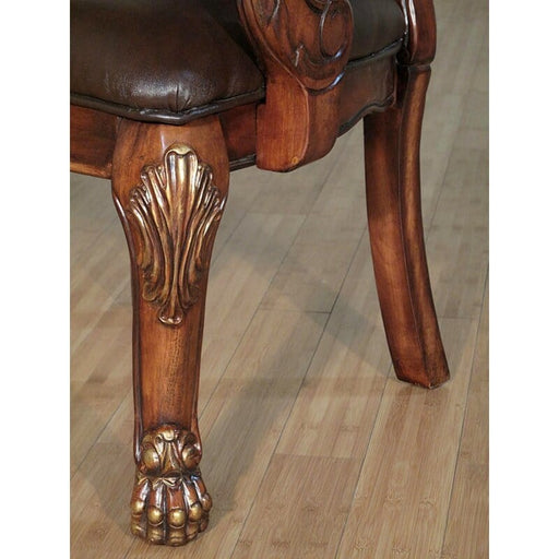 Back Tufted Teak Wooden Arm chair