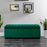 Upholstered Flip Top Storage Bench Solid Wood Bench Shoe Rack