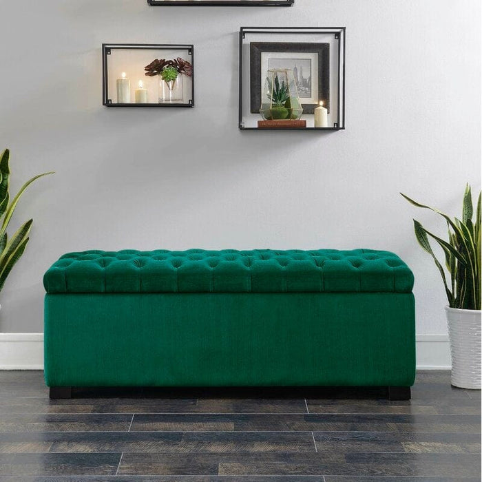 Upholstered Flip Top Storage Bench Solid Wood Bench Shoe Rack
