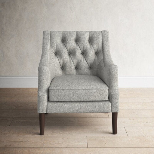 Wide Tufted Wingback Chair
