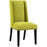 Wooden Back Side Dinning Chair in Medium Gray