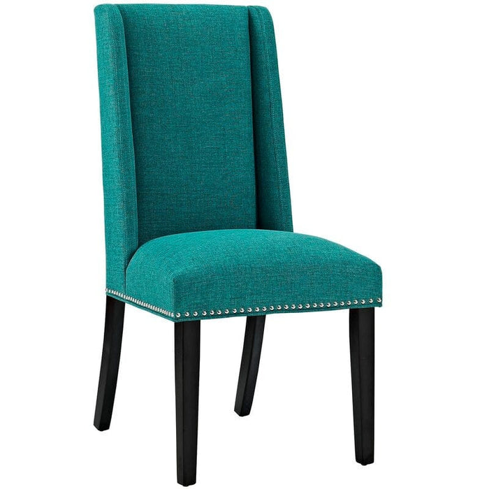 Wooden Back Side Dinning Chair in Medium Gray