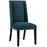 Wooden Back Side Dinning Chair in Medium Gray