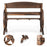 Garden bench made of solid wood
